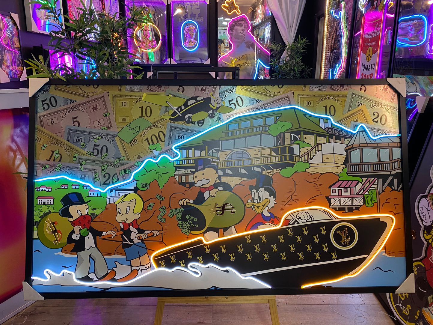 The Duck and Money LED | 1840x1050mm