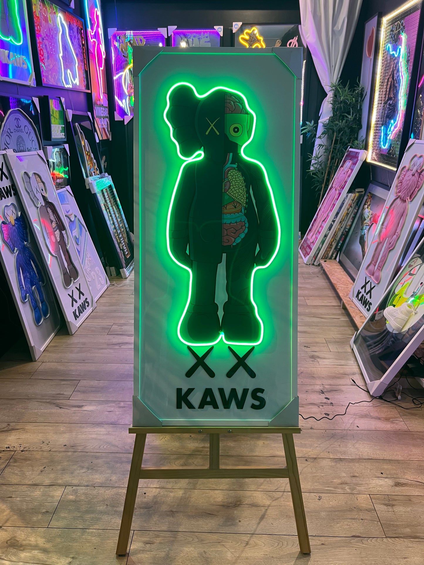 KAWS XX GREEN LED | 1250x510mm