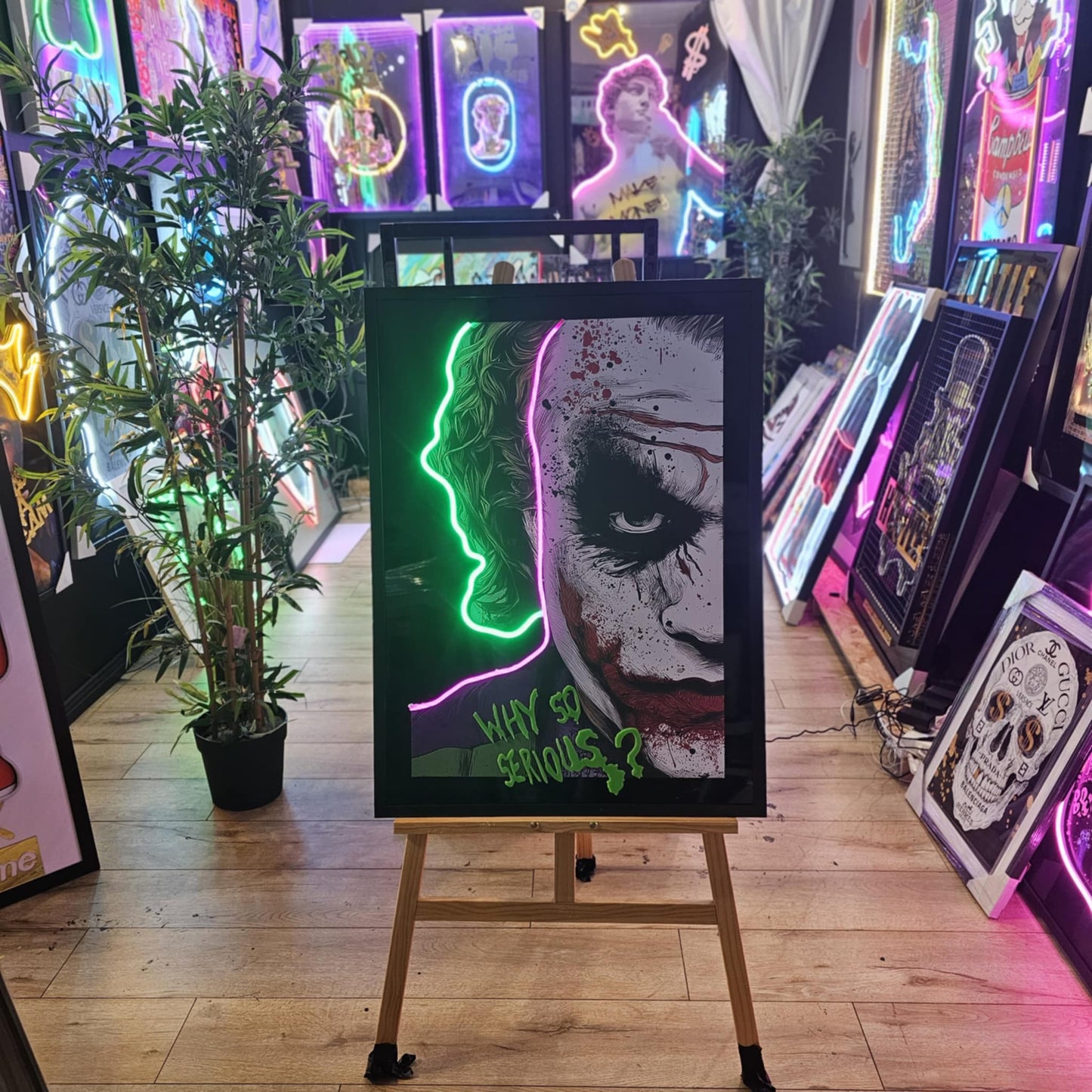Joker "Why So Serious" LED | 640x870mm