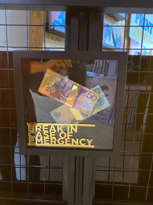 Fake Money in Frame | 280x280mm