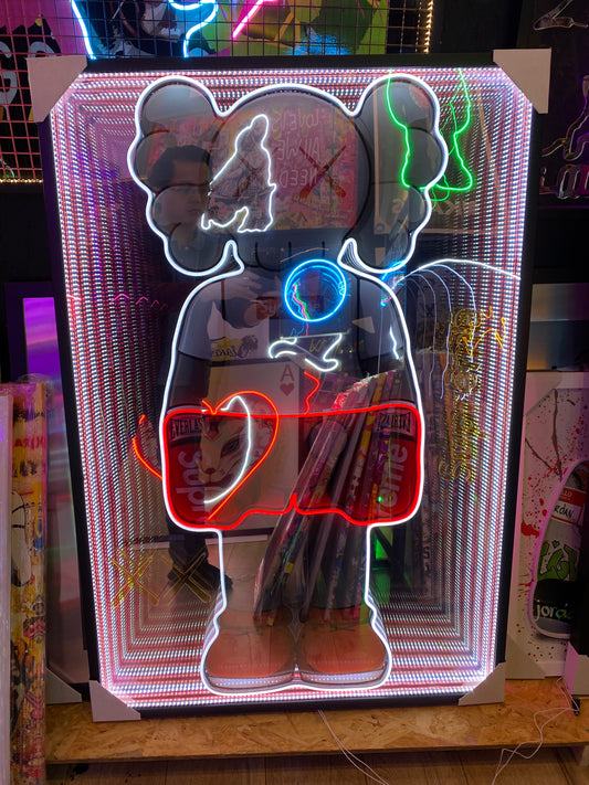 Kaws in Infinity Mirror LED | 830x1210mm