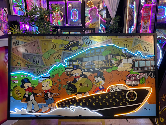 The Duck and Money LED | 1840x1050mm