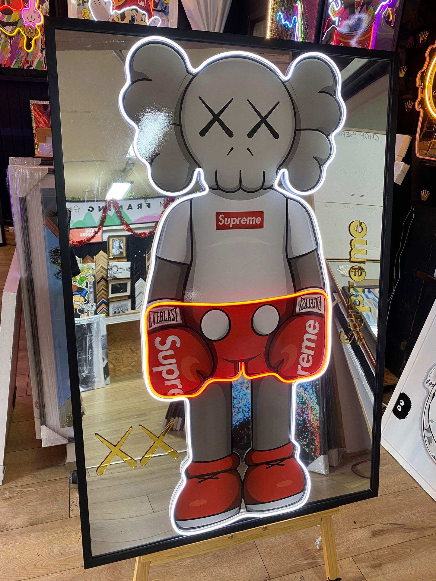 KS Supreme Boxing LED on Mirror | 830x1210mm