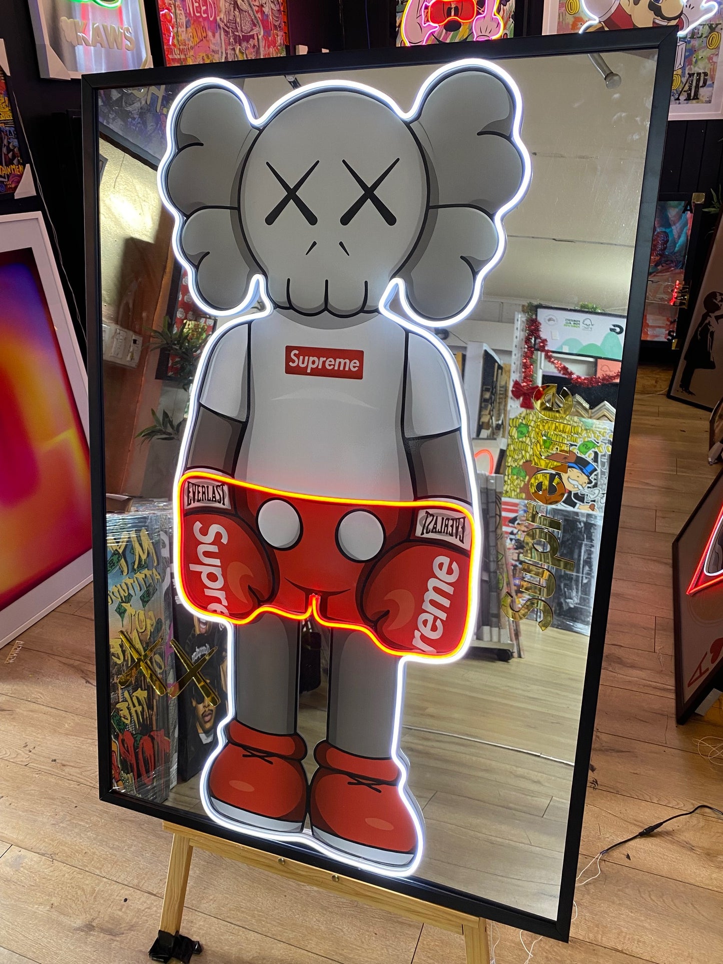 KS Supreme Boxing LED on Mirror | 830x1210mm