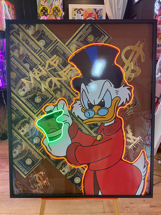 The Duck Make Money LED | 1030x1250mm