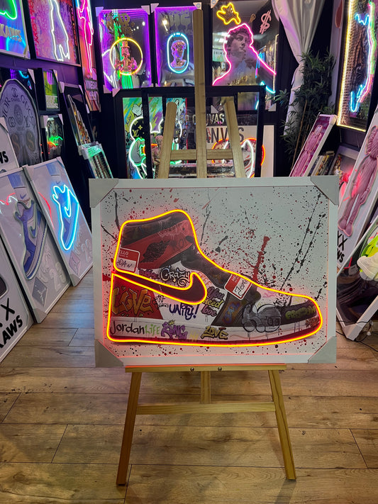 Nike Shoe "Grafitti" Orange LED | 840x660mm