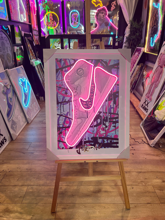Nike Shoes "Jordan" Pink LED | 800x600mm