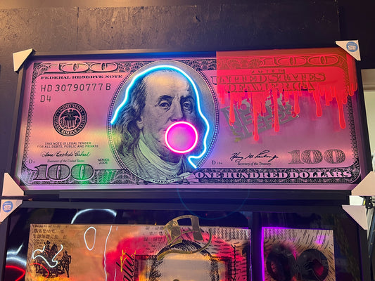 100 USD Bill "Bubble President" | 1520x650mm