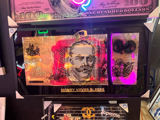 Broken AUD "Money Never Sleep" LED | 1530x820mm