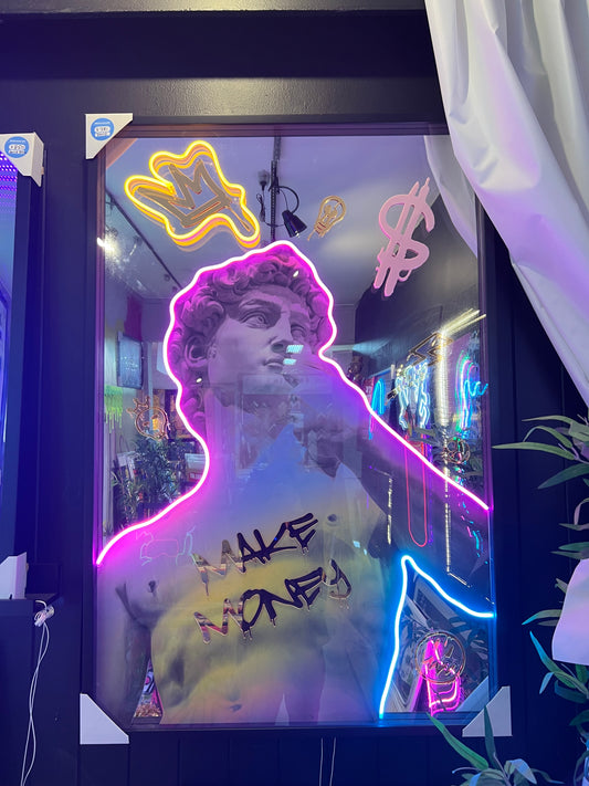 David "Makes Money" Infinity Mirror LED | 830x1250mm