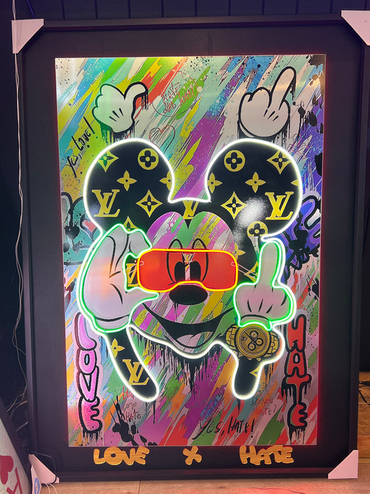 Mouse "Love x Hate" | 1450x1050mm