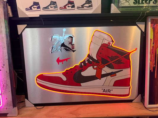Air Jordan 23 LED on Brush Metal | 1340x940mm