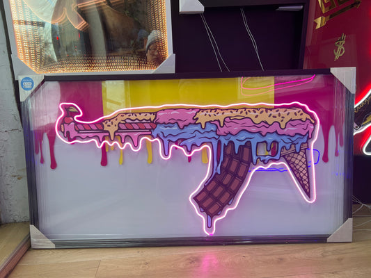 Icecream Gun Dript LED | 1260x680mm